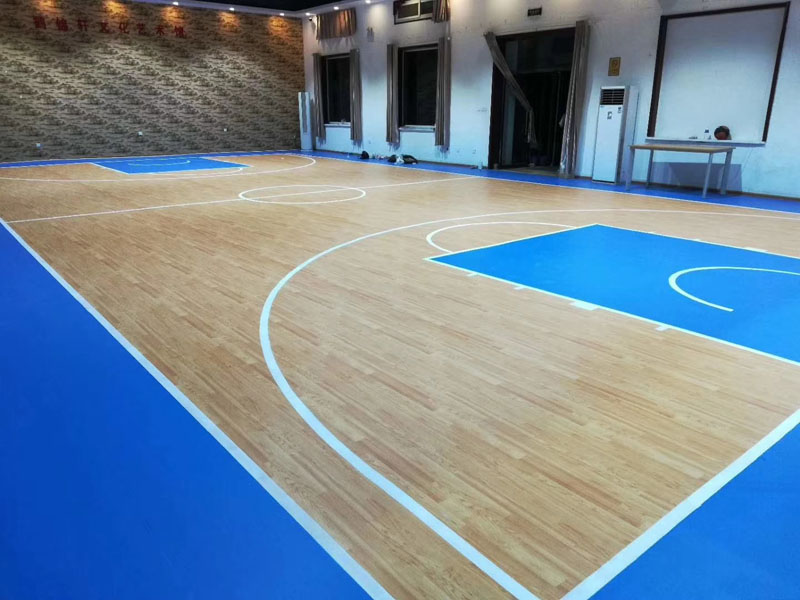 可移動羽毛球運(yùn)動地膠塑膠地板PVC地墊防滑耐磨地板膠水晶沙5.0mm