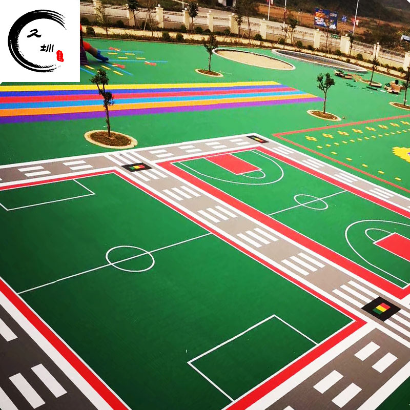 廣西久圳幼兒園懸浮地板體育運(yùn)動(dòng)場(chǎng)所專(zhuān)用籃球場(chǎng)防滑懸浮拼裝地板售后保證
